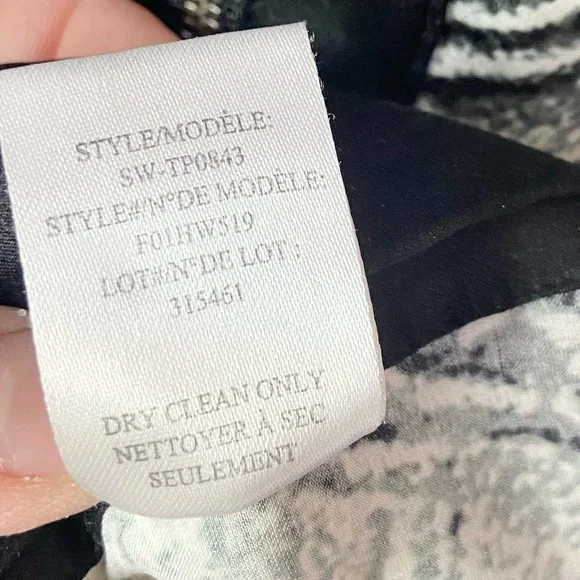 Helmut Lang Method Print Abstract Silk Satin Sleeveless Side Zipper Blouse Small - Picture 12 of 13